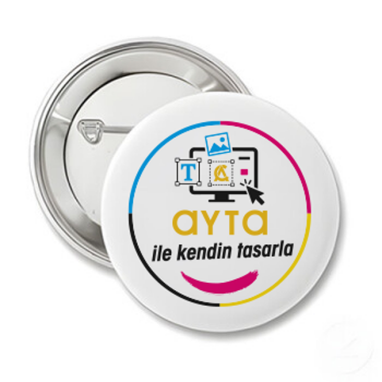 Buton Rozet - Kendin Tasarla 55 Mm