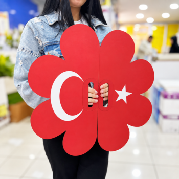 Türk Bayraklı Çiçek Gösteri Plakası