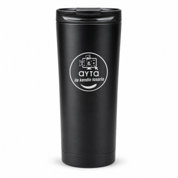 Kişiye Özel Siyah Çelik Termos 500 Ml