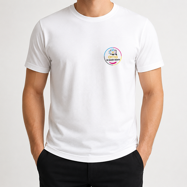 Unisex Kişiye Özel Baskılı Tişört - Beyaz görsel