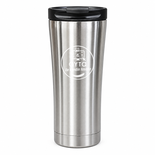 Kişiye Özel Metal Çelik Termos 500 Ml görsel