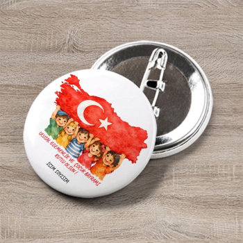 23 Nisan Ulusal Egemenlik Ve Çocuk Bayramı Buton Rozet-2