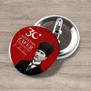 30 Ağustos Zafer Bayramı 5.5X5.5 Buton Rozet