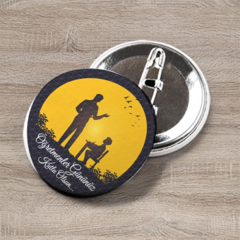 Öğretmenler Gününe Özel 4.4X 4.4 Cm Buton Rozet