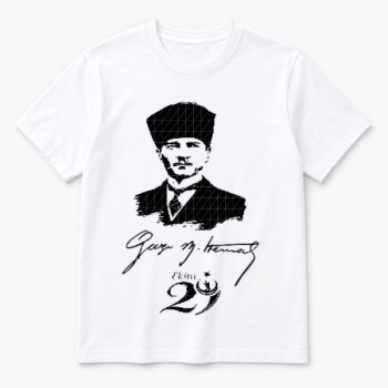 Kendin Tasarla Beyaz Çocuk T-Shirt 29 Ekim – Kendin Tasarla Beyaz Çocuk T-Shirt tasarımı